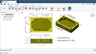 Fusion 360 Modeling - Modeling from a Print. Modeling Introduction.