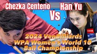 CHEZKA CENTENO vs HAN YU - GAME HIGHLIGHT 2024 VenBilliards WPA Womens World 10 Ball Championship