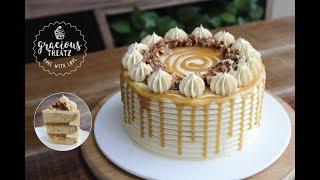 Ultimate Eggless Butterscotch Cake Recipe | Butterscotch Sauce | Praline Recipe