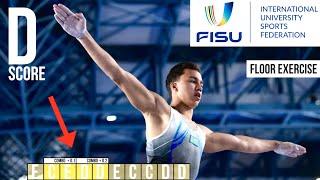 Milad Karimi - D score (Floor Exercise) - World University Games 2023