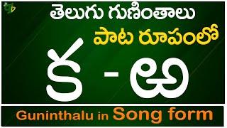 గుణింతాలు (క - ఱ) | Telugu Guninthalu all in Song form from Ka to Rra | Telugu Varnamala Guninthalu