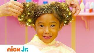 How to Create a Hair Buns w/ Sparkles Tutorial | Sunny Day’s Style Files | Nick Jr.