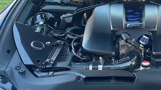 Installing an RR Racing cold air intake, filter and, heat shield on my Lexus RCF