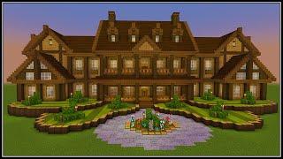 Minecraft: How to Build a Wooden Mansion | PART 1