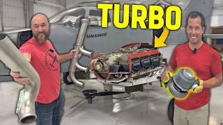 Installing $30,000 Turbo And Exhaust Kit On The Free Abandoned Airplane !