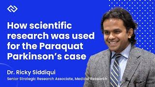 How scientific research was used for the Paraquat Parkinson's case