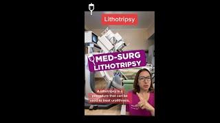 Lithotripsy: Medical-Surgical SHORT | @LevelUpRN