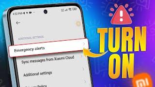 How to Turn On/Off Emergency Alerts on Xiaomi Phone | Manage Emergency Notifications