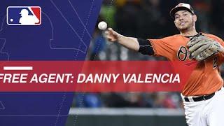 Utilityman Danny Valencia becomes a free agent