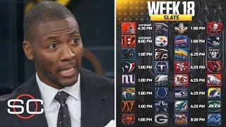 ESPN breaks NFL Week 18: Chiefs vs. Broncos, Bengals vs Steelers, Vikings vs. Lions and more