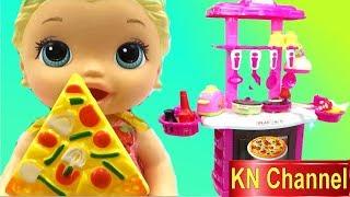 KN Channel Đồ chơi nhà bếp BÚP BÊ BABY ALIVE ĐI SIÊU THỊ & NẤU ĂN