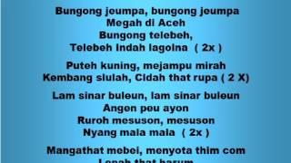 BUNGONG JEUMPA - Lagu dan Tari Nusantara - Lagu Anak