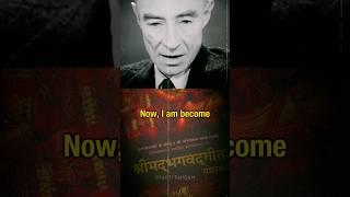 BHAGAVAD GITA & Oppenheimer dialogue: The Connection ️ #oppenheimer #bhagavadgita