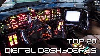 Top 20 Coolest Cars With Retro-Futuristic Digital Dashboards