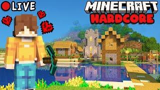 Building a Cozy House and Trading With Villagers in Minecraft Hardcore - Day 4