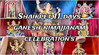 Shaikpet famous Ganesh Nimajjanam celebration's #ganeshnimajjanam  #shaikpet #tankbund #KKvlogs