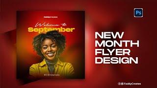 New Month Flyer Design | Photoshop Tutorial 2024