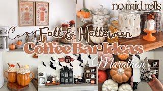 COZYFALL & HALLOWEEN COFFEE BAR IDEAS️MARATHON! Decorating ideas for Fall & Halloween #falldecor