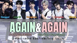 STARLIGHT BOYS "Again & Again" Cover Color Coded Han/Rom/Eng Lyrics