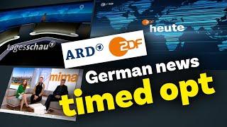 How german channels ARD and ZDF opt in and out for news