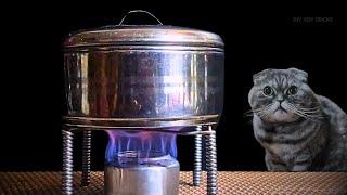 DIY Alcohol Stove with Unlimited Temperature! Homemade Heater Without Electricity