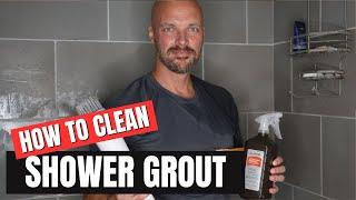 How to Clean Dirty and Moldy Shower Grout | MAN CLEANING