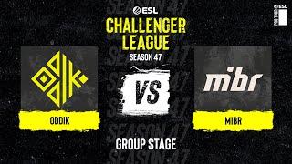 ODDIK vs. MIBR - Map 1 [Vertigo] - ESL Challenger League S47 - SA