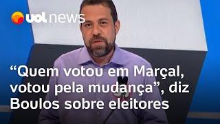 Boulos fala de votos de eleitores de Pablo Marçal e é questionado se esquerda está perdida