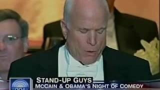 Obama and McCain Trade Jokes at Charity Dinner