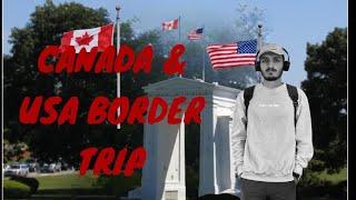 CANADA  AND UNITED STATES OF AMERICA (USA) BORDER TRIP #snow #tourism  #automobile #border #usa