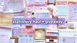 huge back to school haul _ ft. stationery pal _ giveaway(closed)