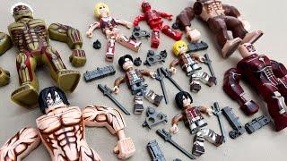 Lego Attack On Titan | Armored Titan | Female Giant | Super Giant | Minifigures Lego Unofficial