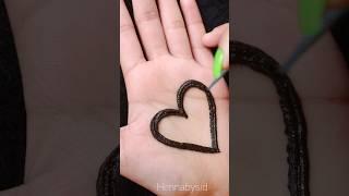 Heart Shape Mehndi design #shorts #hennabysid #valentine2023