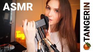 ASMR Fluffy Mic Scratching, Brushing, Soft Mouth Sounds & Inaudible Whispering | Tangerin