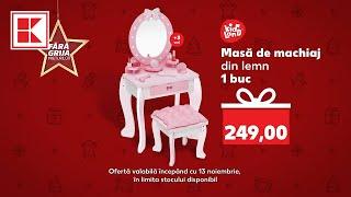 Oferta Kaufland din 13 noiembrie: masă de machiaj și bucătărie pentru copii