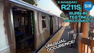 R211S testing with doors opening towards the platform + announcements! Exclusive look | MTA SIR