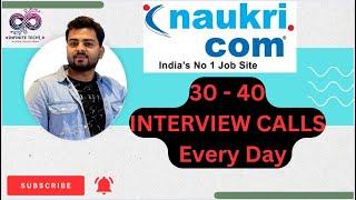 How to get Interview Calls From Naukri.com | I Got 30-40 CALLS DAILY NAUKRI.COM #viralvideo #video