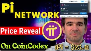 Good News Pi Network officially Price Reveal On CoinCodex  1Pi Value = $23.41  #bitcoin #crypto