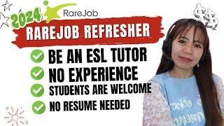 RAREJOB Application Process 2024 | Be an ESL Tutor