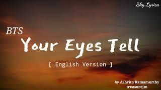 BTS - Your Eyes Tell ( English Cover by Ashrita Ramamurthy & Treasurejm ) LYRICS