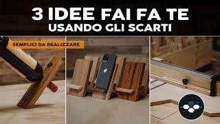 Come usare gli scarti di legno in laboratorio - 3 idee Fai da Te