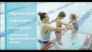 Swimming Lessons for Kids: Assisted Front Glides w/ Kicking & Freestyle Arms