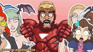 Marvel vs Capcom 3 parody - Iron Man rus (русские субтитры)