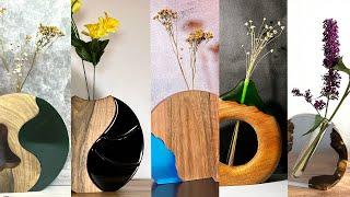 DIY 6 Amazing Ideas Epoxy Resin and Wood Vases