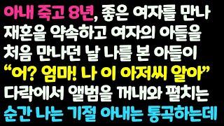 (신청사연) 아내죽은지 8년 좋은여자와 재혼 하기로하고 여자 아들 처음 만나던 날 아들이 앨범을 가져와 펼치는 순간 기절하고마는데 /감동사연/사이다사연/라디오드라마/사연라디오