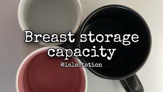 How much breast milk should I be making? Breast Milk Storage Capacity