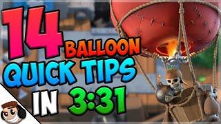 14 QUICK Tips About: Balloon| Clash Royale