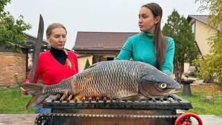 Three Ways to Cook a Big Carp: Soup, Grilled, and Casserole