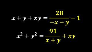 Solving Nice System of Equations with EASE! | Algebraic Puzzle