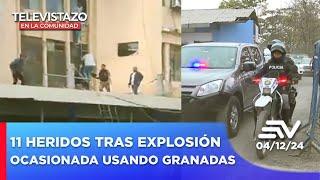 11 heridos tras explosión de tres granadas en la Penitenciaría | Televistazo en la Comunidad